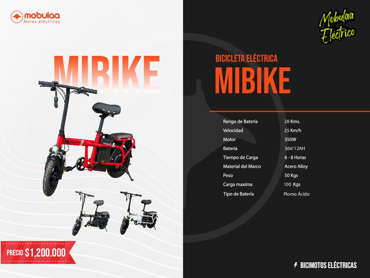 BICIMOTO ELECTRICA MIBIKE
