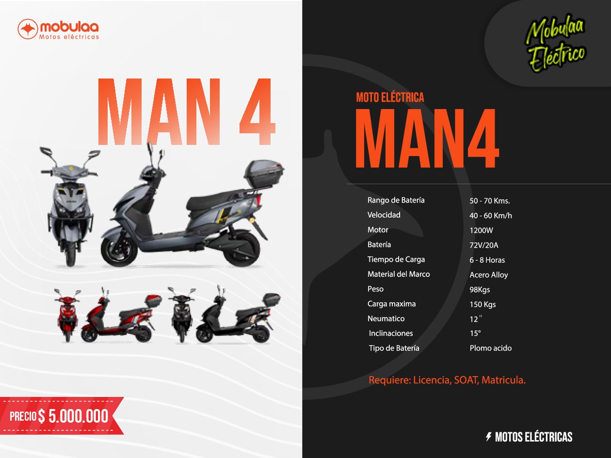 BICIMOTO ELECTRICA MAN 4