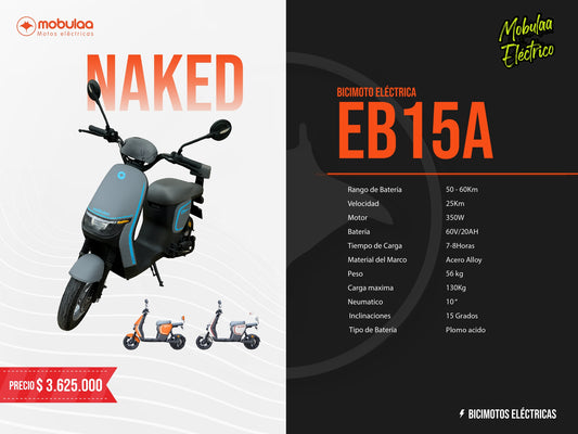 BICIMOTO ELECTRICA NAKED EB 15A