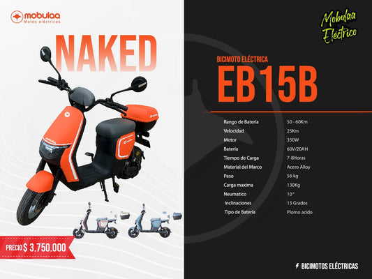 BICIMOTO ELECTRICA NAKED EB 15B