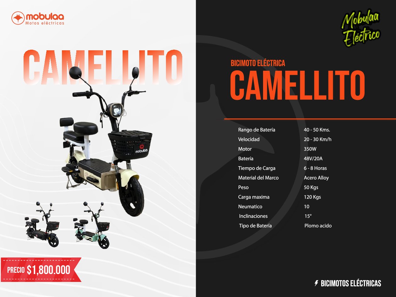 BICIMOTO ELECTRICA CAMELLITO