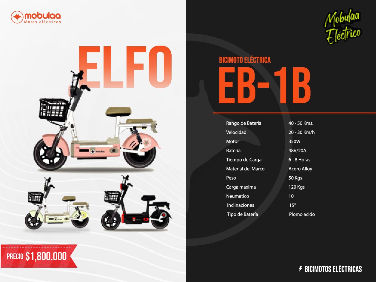 BICIMOTO ELECTRICA ELFO 1B