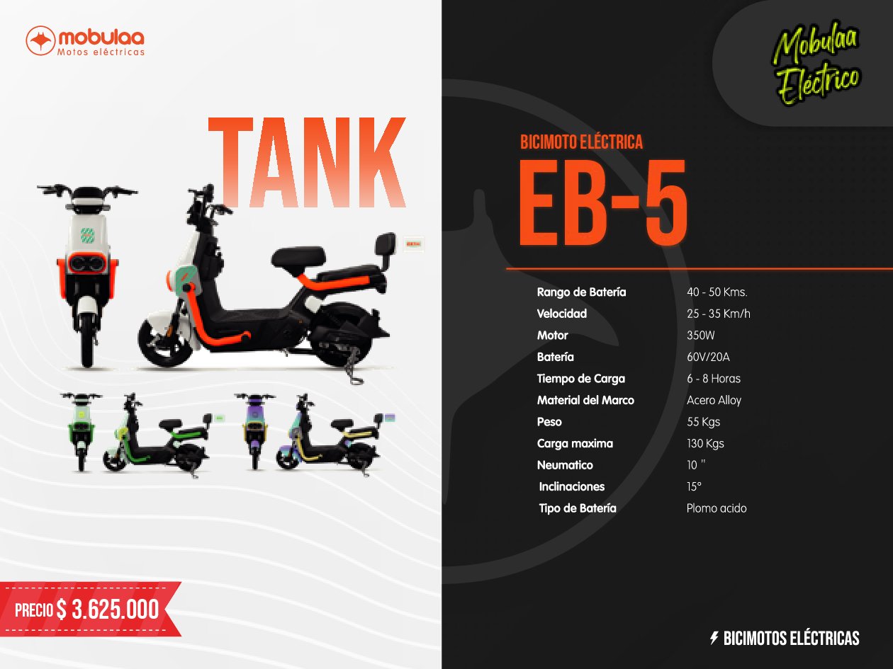 BICIMOTO ELECTRICA TANK