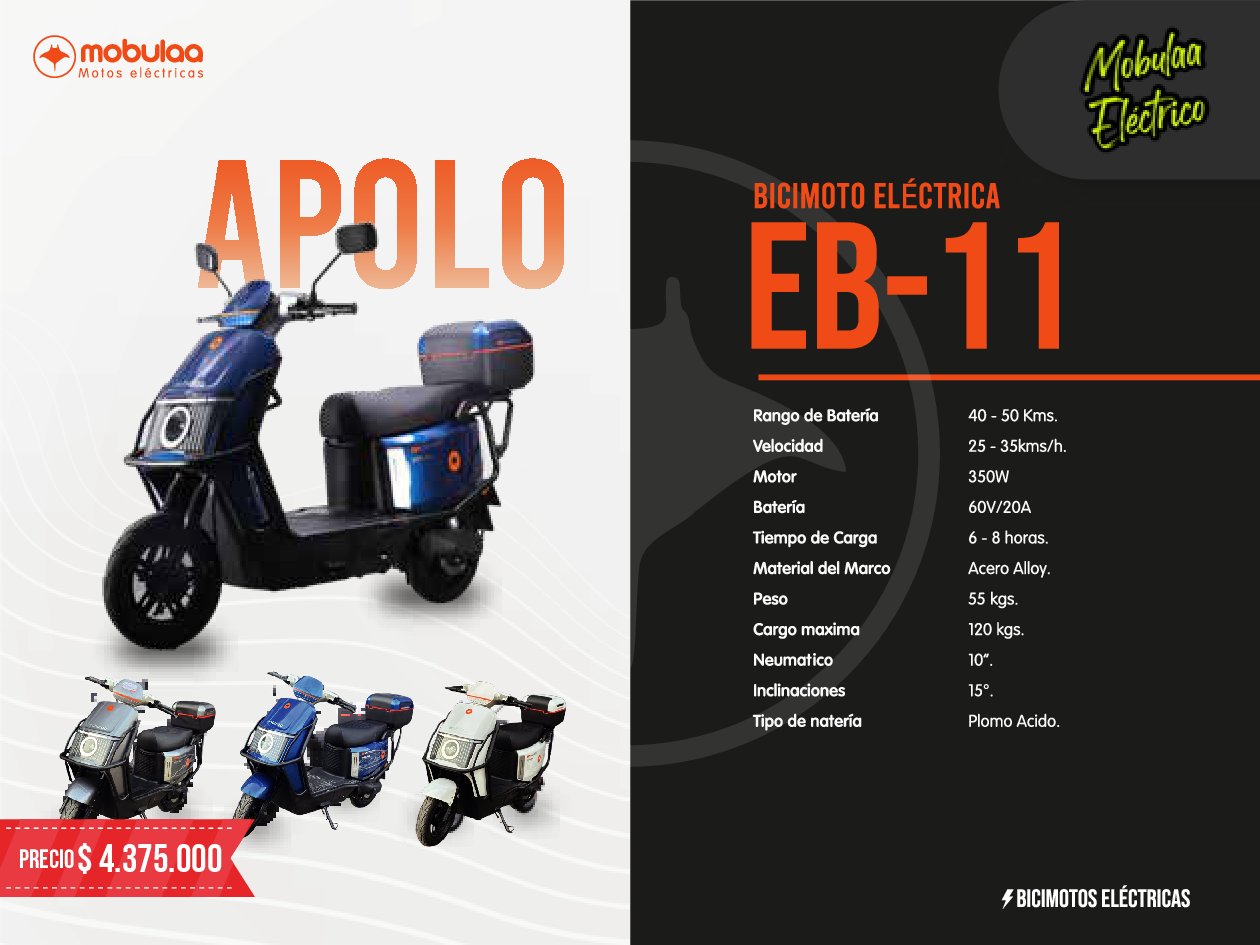 BICIMOTO ELECTRICA APOLO