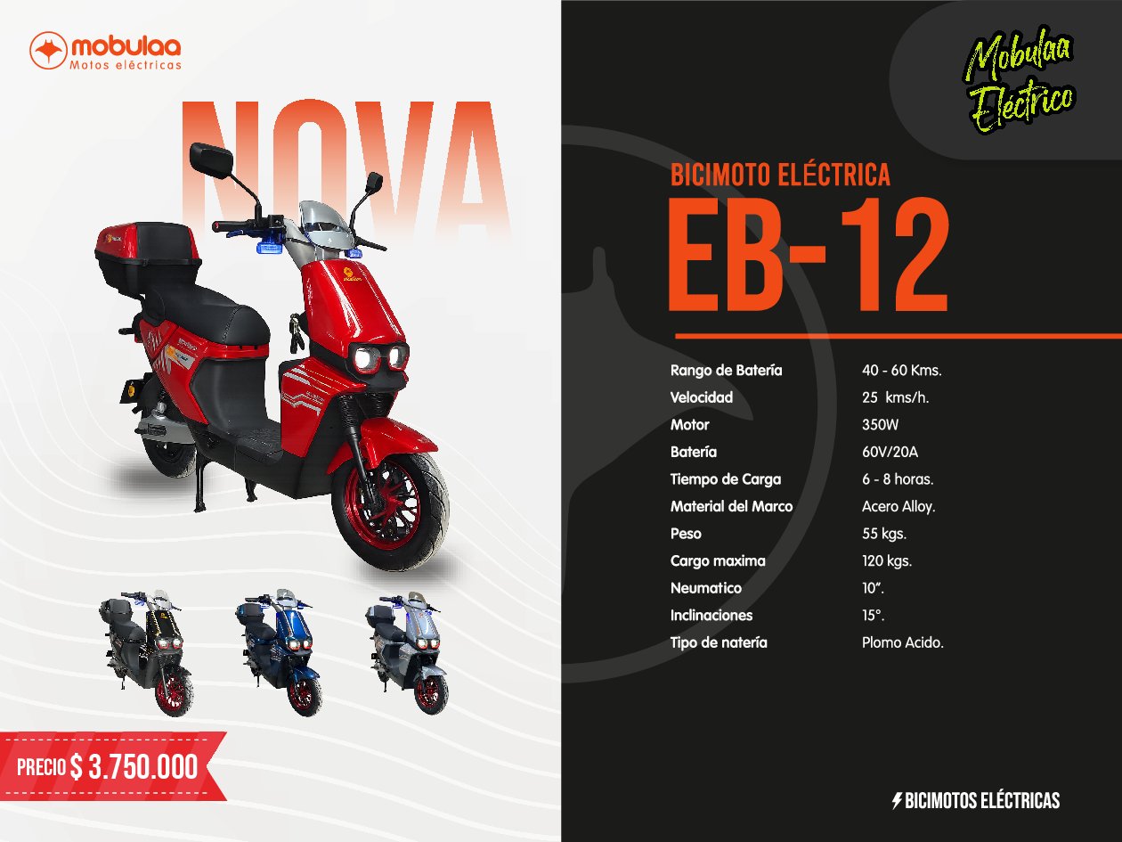 BICIMOTO ELECTRICA NOVA