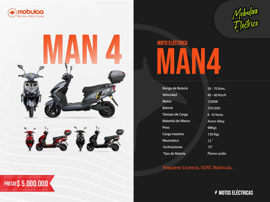 BICIMOTO ELECTRICA MAN 4