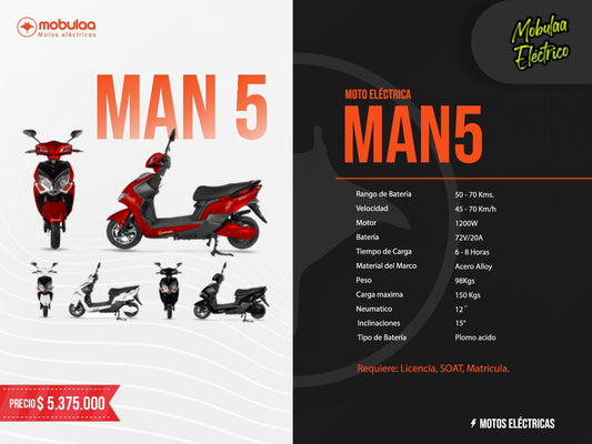 BICIMOTO ELECTRICA MAN 5