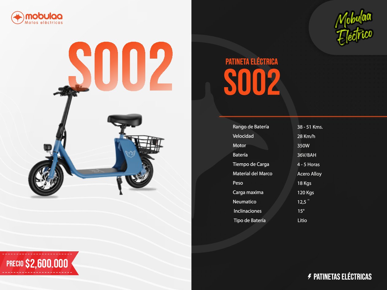 PATINETA ELECTRICA S002