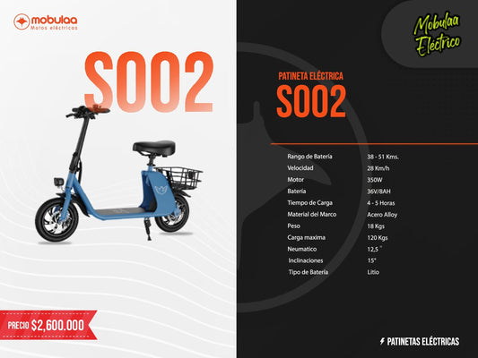 PATINETA ELECTRICA S002